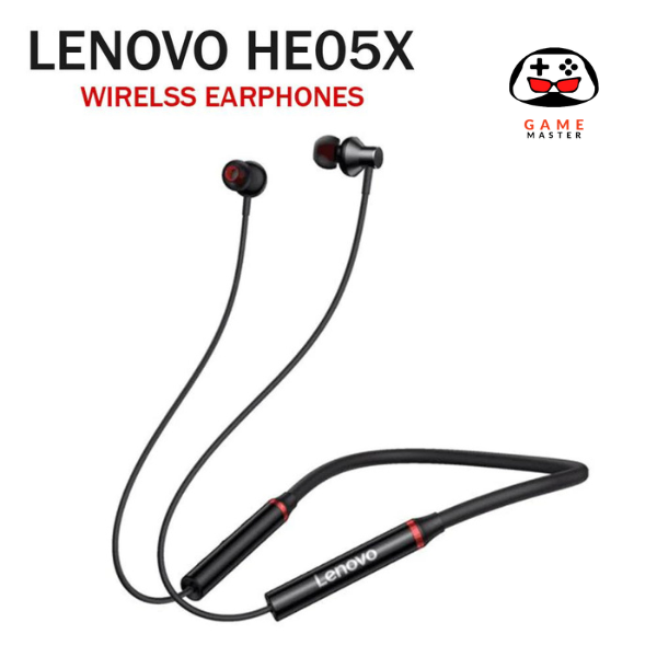 LENOVO HE05X 2 BLUETOOTH 5.0 EARPHONES HIFI MAGNETIC NECKBAND HEADSET (Original)