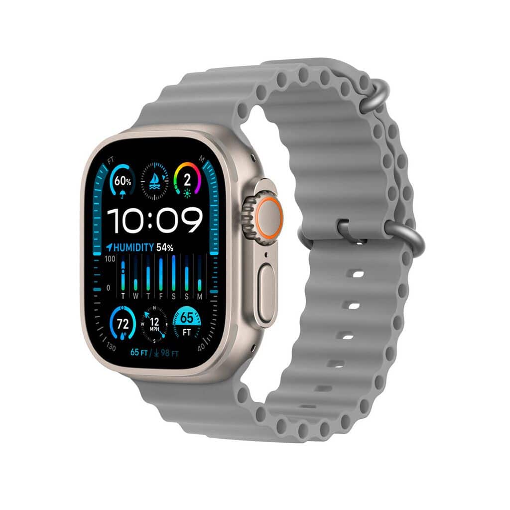 V200 NEW FASHION ULTRA 2.2 LARGE SCREEN IP68 WATERPROOF SPORT SMART WATCH WITH WearFit pro APP GREY