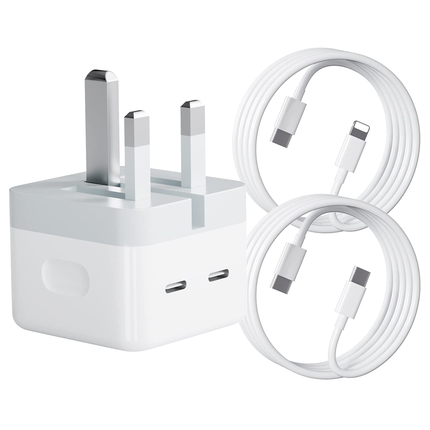 IPHONE 2PD 35W FAST CHARGER UK PIN WITH CABLE