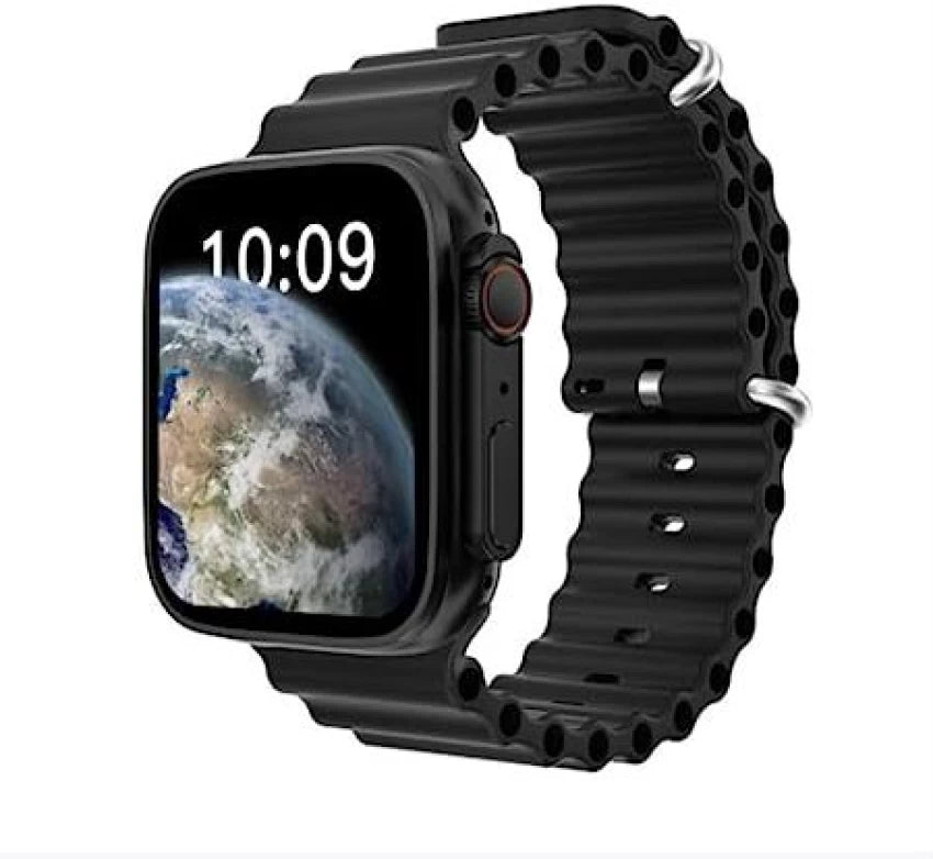 T10 ULTRA 2 SMART WATCHES 2.19 INCH 49MM STRAPS BT CALL WITH HIWATCHPRO APP (BLACK)