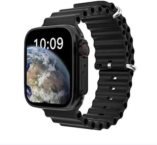 T10 ULTRA 2 SMART WATCHES 2.19 INCH 49MM STRAPS BT CALL WITH HIWATCHPRO APP (BLACK)