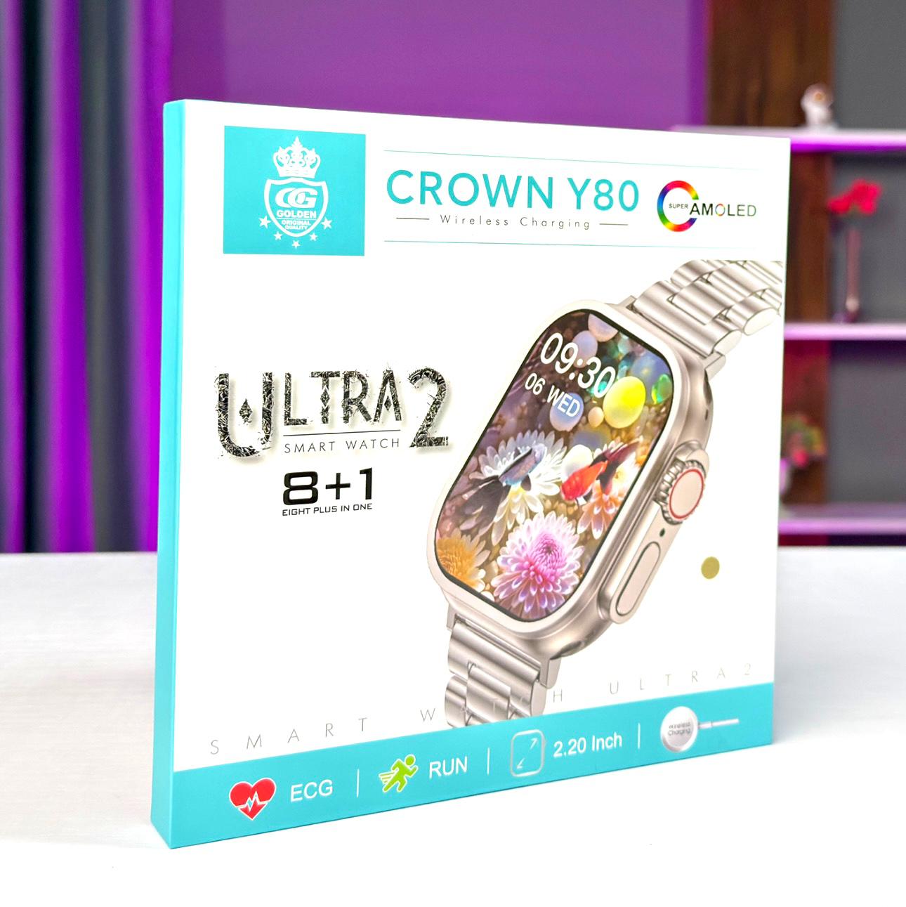 Crown Y80 Smart Watch 8+1
