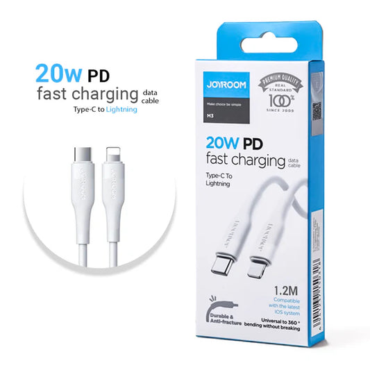 Joyroom S-1224m3 Type-c To Lightning Fast Charging Cable 1.2m White