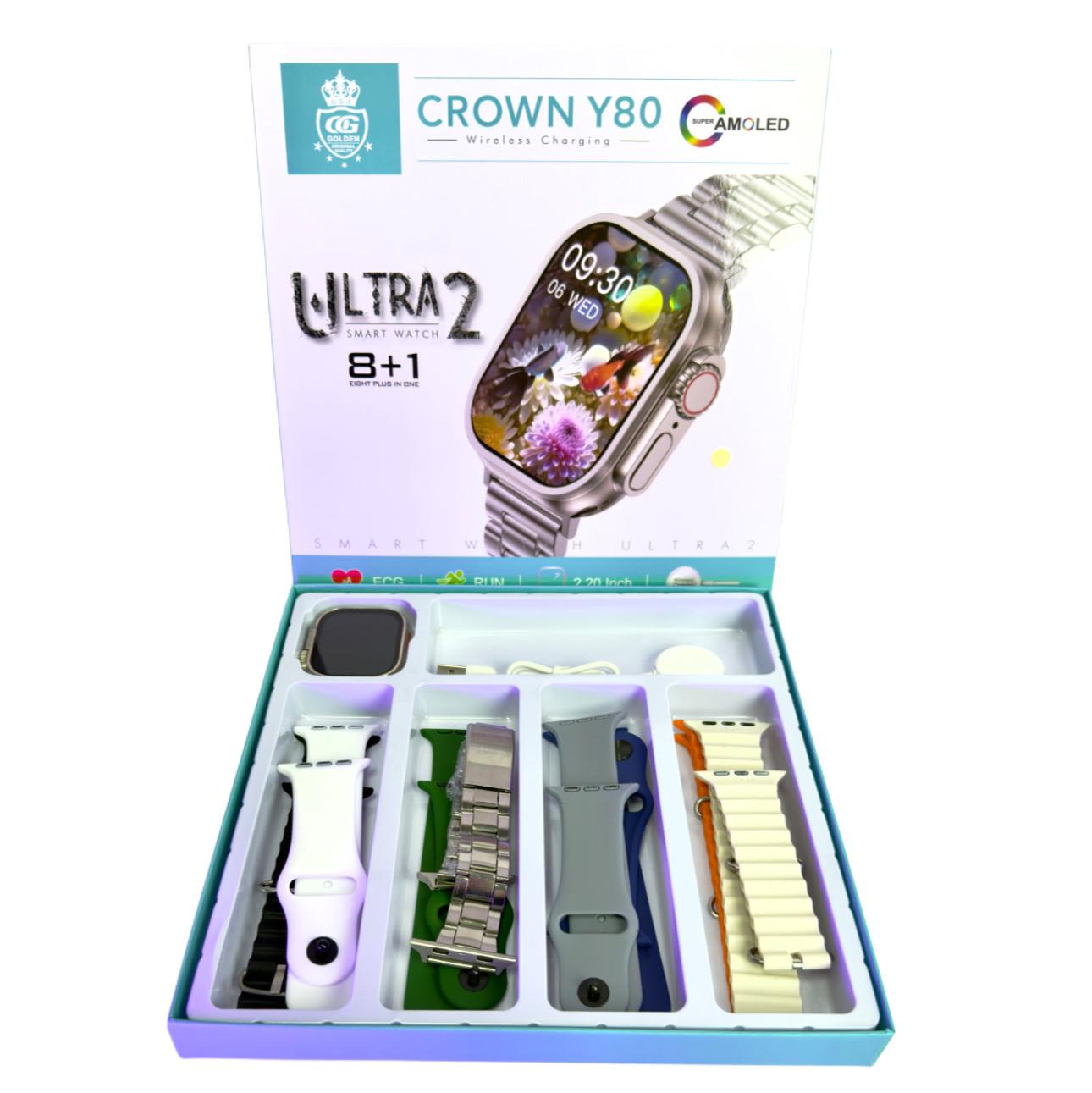 Crown Y80 Smart Watch 8+1