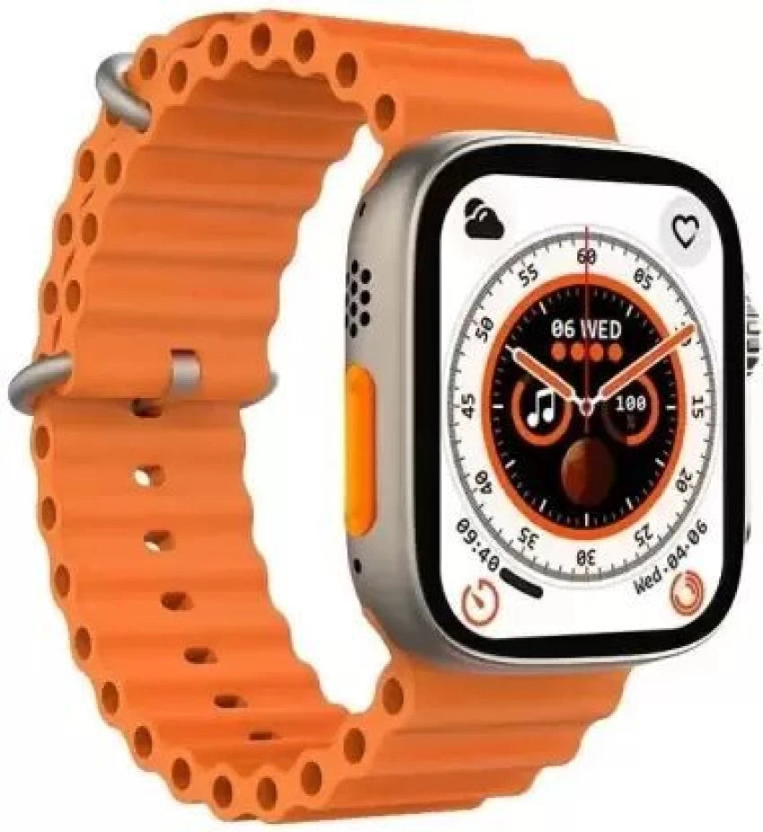 X8 Ultra Smartwatch 49MM with Bluetooth Calling WITH Wearfit Pro App ORANGE