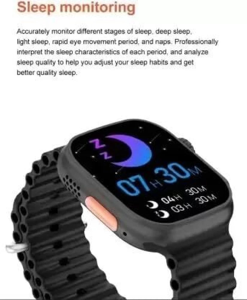 T900 ULTRA 2 SERIES 9 2.19 INCH SCREEN LAXASFIT SMART WATCH BLACK