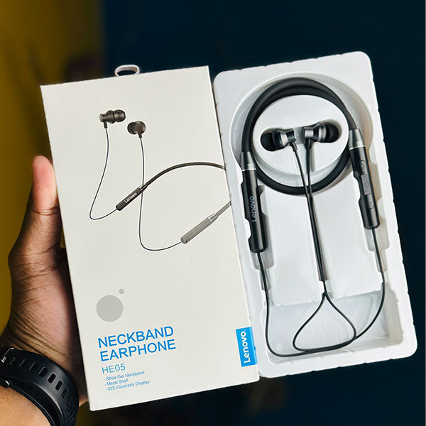 Lenovo He05 Neckband Headphone (Original)