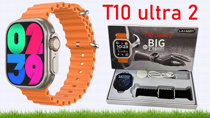 T10 ULTRA 2 SMART WATCHES 2.19 INCH 49MM STRAPS BT CALL WITH HIWATCHPRO APP (ORANGE