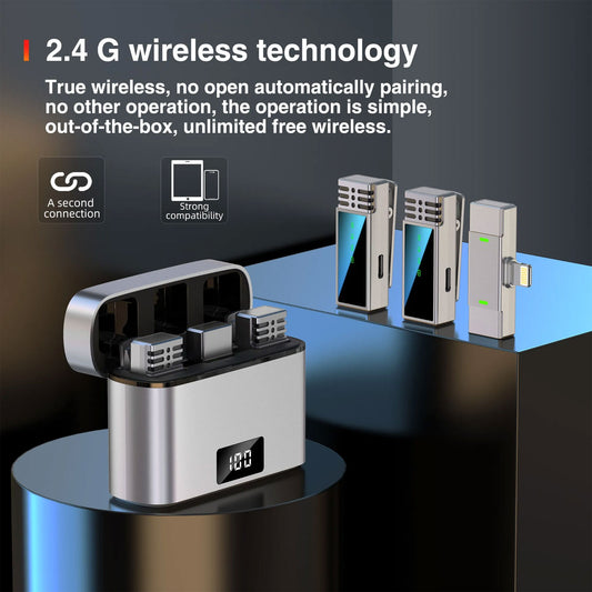 JMARY MW-15 2.4G WIRELESS MICROPHONE FOR MOBILE (LIGHTNING