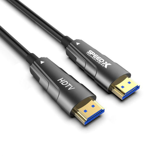 SPEED-X 25M FIBER HDMI CABLE 2.0/2.1 AOC(ACTIVE OPTICAL CABLE) 30AWG COPPER SUPPORT 4K 8K UHD