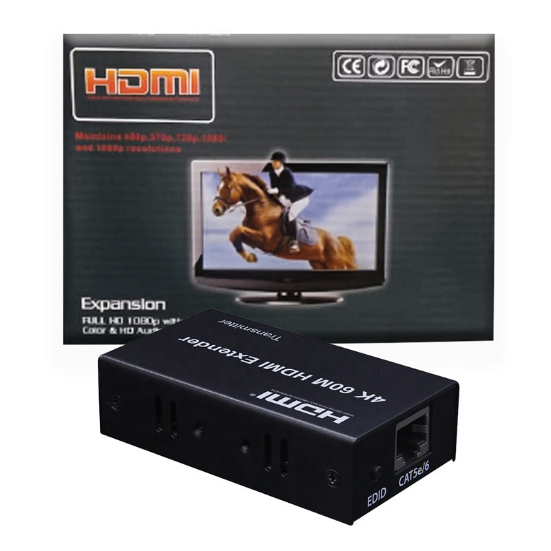 HDMI RANGE EXTENDER SINGLE LAN 60M