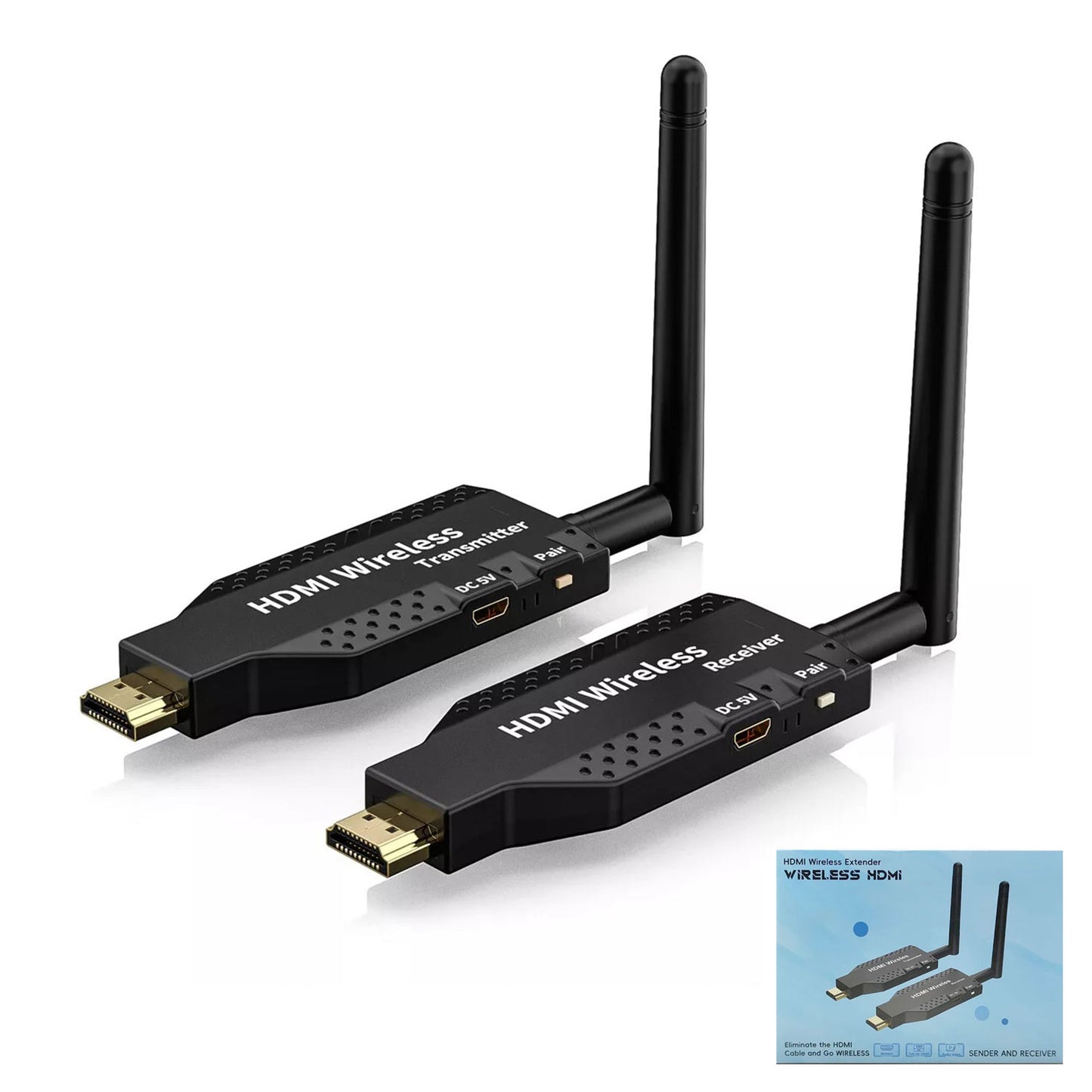 50M WIRELESS HDMI EXTENDER 1080P VIDEO TRANSMITTER RECEIVER