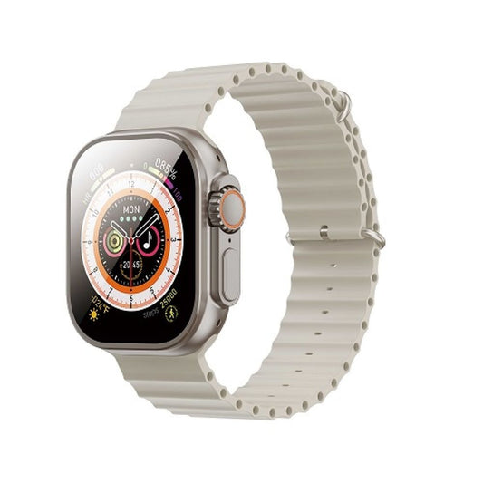 V200 NEW FASHION ULTRA 2.2 LARGE SCREEN IP68 WATERPROOF SPORT SMART WATCH WITH WearFit pro APP GREY