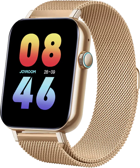 Joyroom-Ft5 Pro Fit-Life Series Smart Watch (Answer/Make Call)- WITH SMART-TIME PRO APP Roze Gold