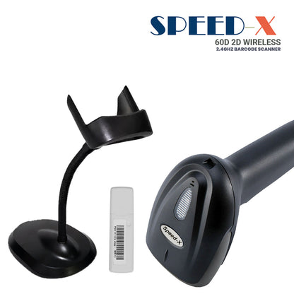 SPEED-X 8400 1D LASER HANDHELD BARCODE SCANNER (PLUG AND PLAY USB CABLE)