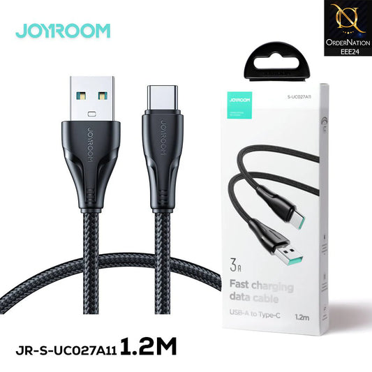 Joyroom S-uc027a11 Surpass Series 3a Usb-a To Type-c Fast Charging Data Cable 2m-black