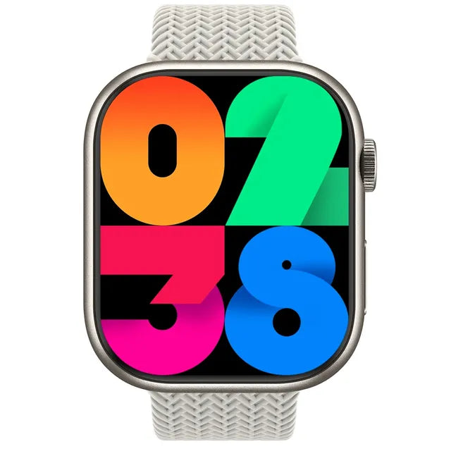 HK9 PRO+ SERIES 9 AMOLED SCREEN AI WATCH FACE SMART WATCH WITH Wearfit Pro APP White