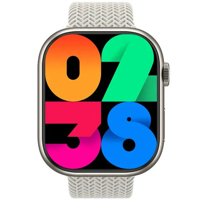 HK9 PRO+ SERIES 9 AMOLED SCREEN AI WATCH FACE SMART WATCH WITH Wearfit Pro APP White