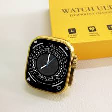 C9 Ultra Max Gold Edition Color Smartwatch 2.1 Inch Screen WITH Hryfine APP