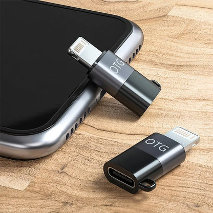 Usb-C To Lightning Otg Audio Adapter For Mic & Phone
