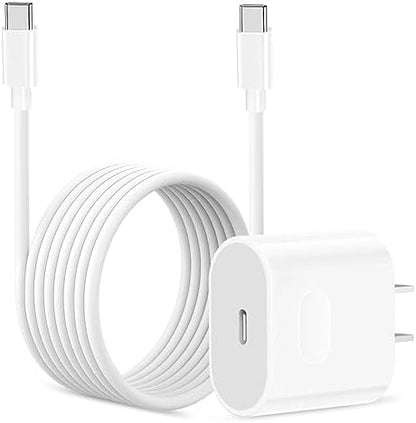 IPHONE 15 PRO MAX 2 PIN (US PIN) 35W USB-C POWER ADAPTER WITH USB-C TO C CABLE