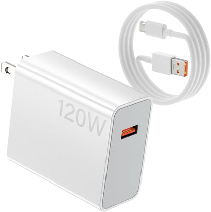 XIAOMI 120W EU PLUG QC3.0 FAST QUICK WALL CHARGER WITH CABLE
