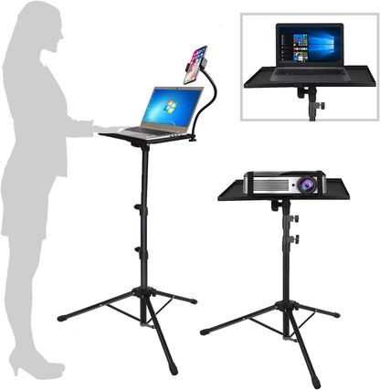 PORTABLE PROJECTOR AND LAPTOP STAND TABLE TRIPOD (HEIGHT ADJUSTABLE 45-120CM)