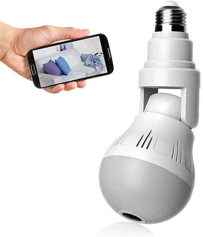 WiFi Flexible Light Bulb Camera 1080P HD Wireless 360 Degree Panoramic Infrared Night Vision WITH V380 APP