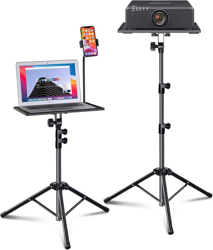 PORTABLE PROJECTOR AND LAPTOP STAND TABLE TRIPOD (HEIGHT ADJUSTABLE 45-120CM)