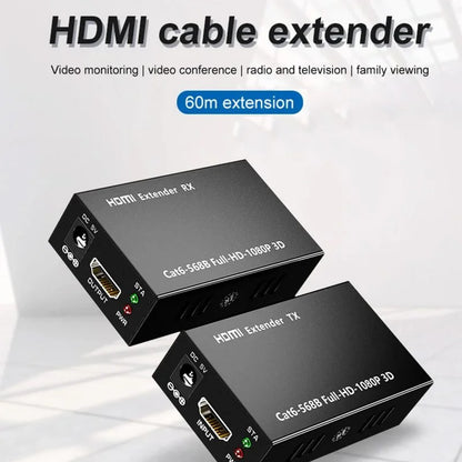 HDMI RANGE EXTENDER SINGLE LAN 60M