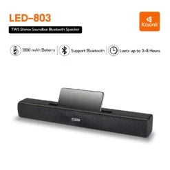 KISONLI LED-803 WIRELESS BT 16W PORTABLE SOUNDBAR SPEAKERS