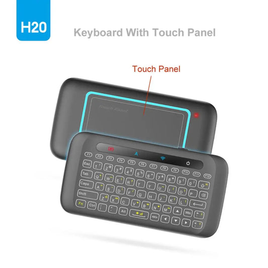 H20 UNIVERSAL MINI BACKLIGHT TOUCHPAD WIRELESS KEYBOARD AIR MOUSE CONTROLLER