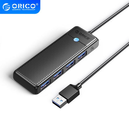 ORICO USB HUB 3.0 4 PORTS PAPW4A-U3-015-BK-EP BLACK COLOR