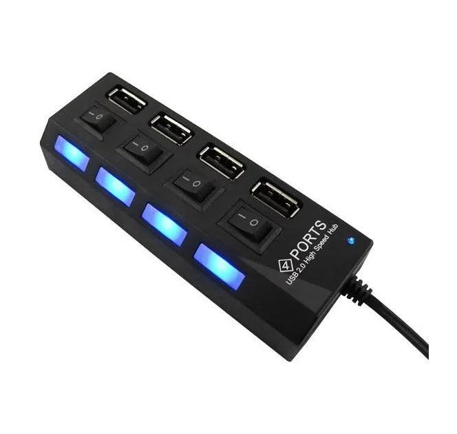 Usb Hub 4 Port 2.0 With Button