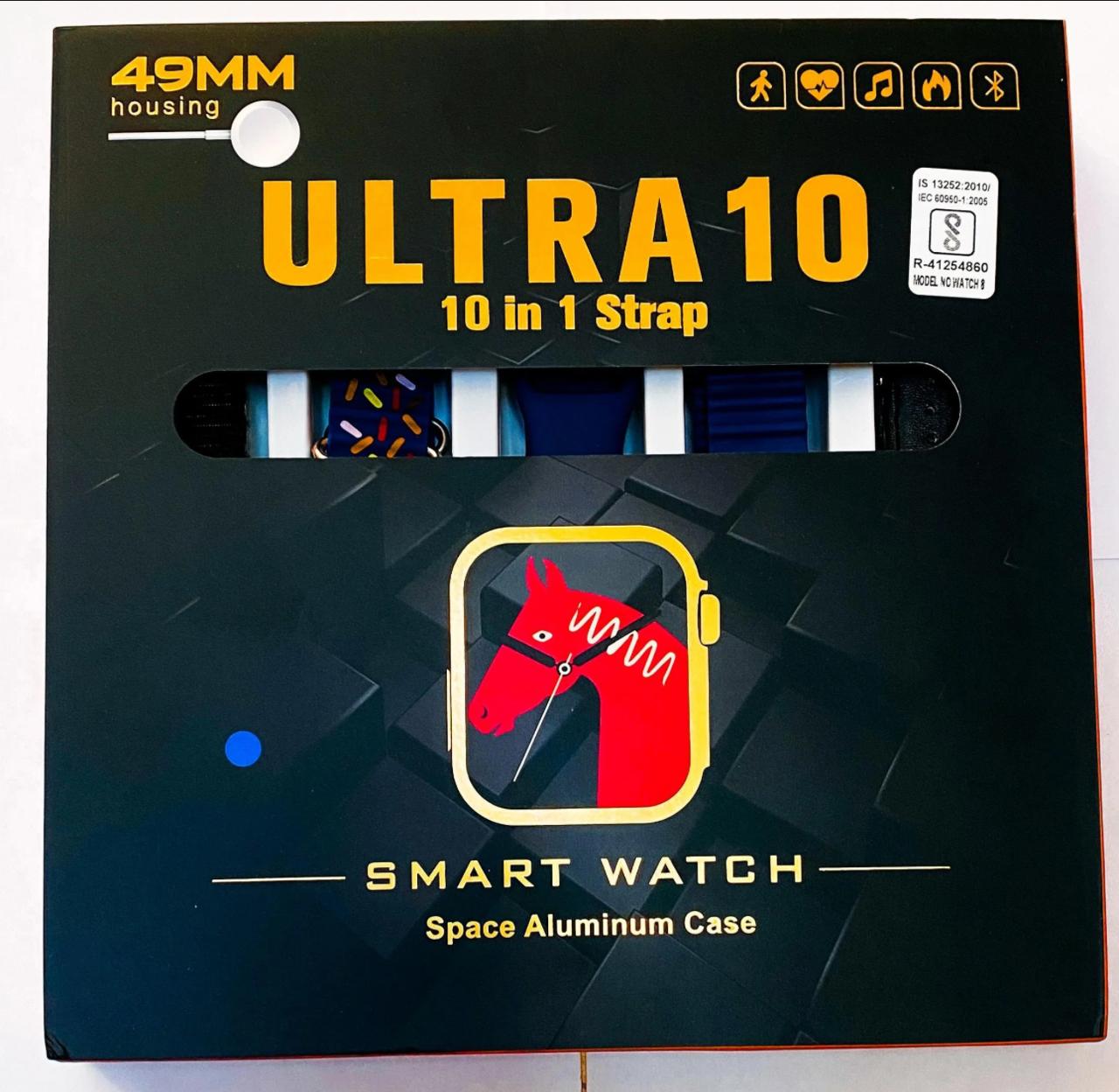 Ultra 10 in 1 strap smart watch (space aluminum case)