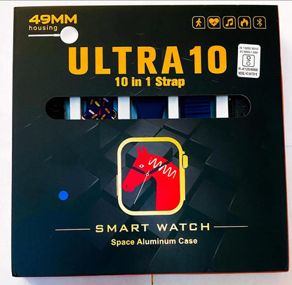 Ultra 10 in 1 strap smart watch (space aluminum case)