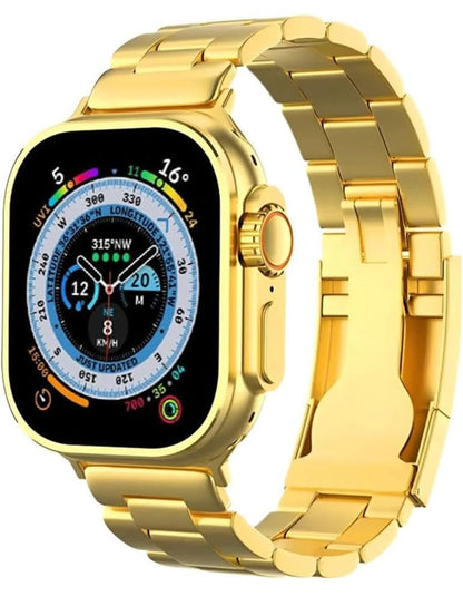 C9 Ultra Max Gold Edition Color Smartwatch 2.1 Inch Screen WITH Hryfine APP