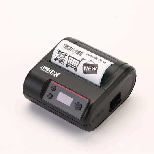 SPEED-X SP-L610BT PORTABLE THERMAL PRINTER LABEL & RECEIPT 2 IN 1 80MM WITH USB+BLUETOOTH INTERFACE