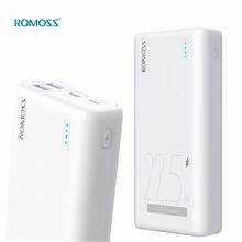 ROMOSS PSL20 SIMPLE 20 With 3 input POWER BANK 20000MAH 22.5W PD SUPER FAST CHARGING