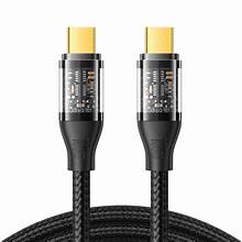 JOYROOM S-CL020A12 Type-C to Lightning 20W Data Cable 1.2m transparent nylon Black