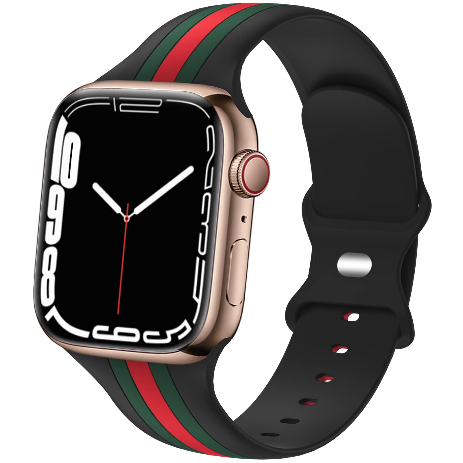 Gucci Design Strap Bracelet 45mm Silicon Strap For Apple Watch