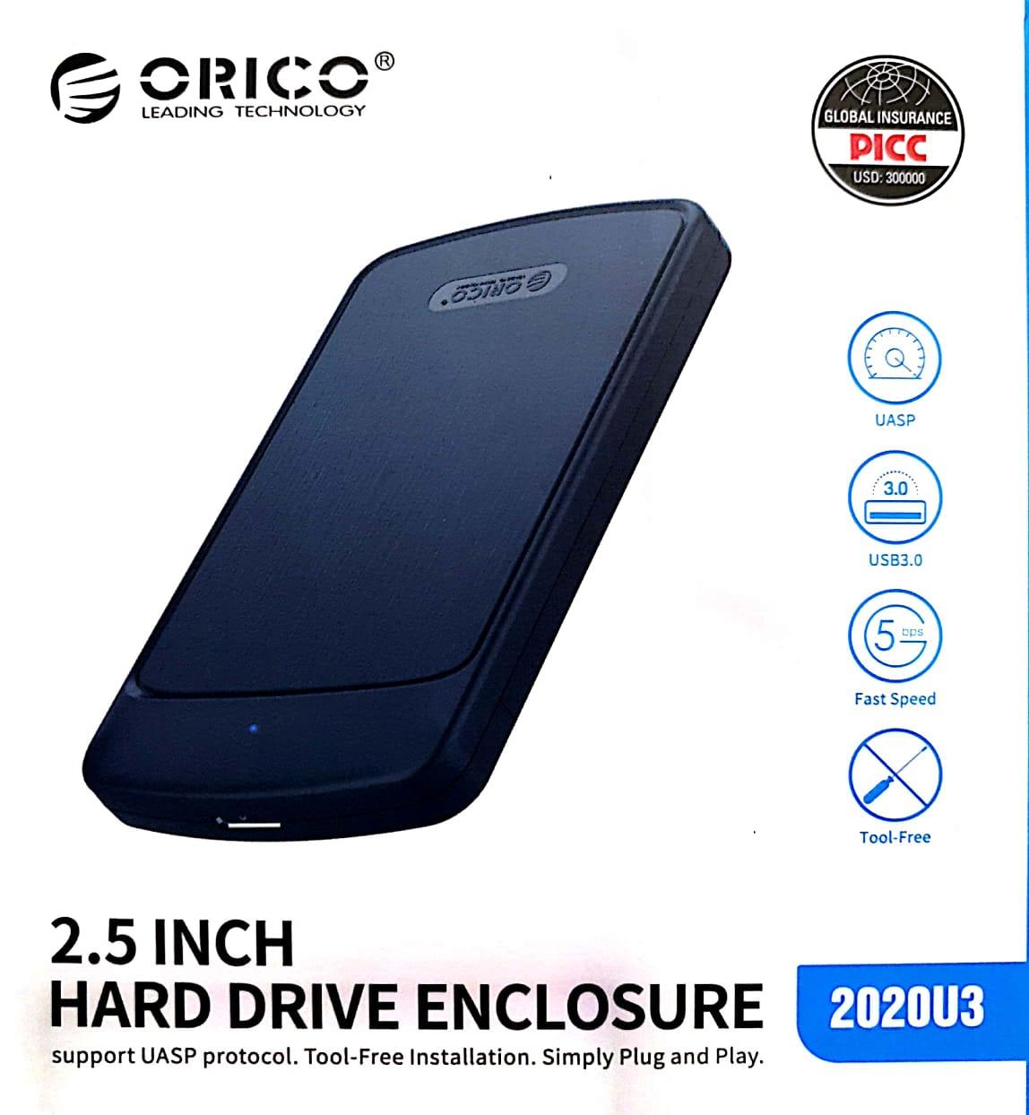 ORICO HDD CASE 2.5 INCH 2020U3 3.0 NEW MODEL