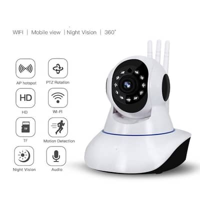 IP WIRELESS CAMERA 360 WITH LAN PORT 3 ANTENNA