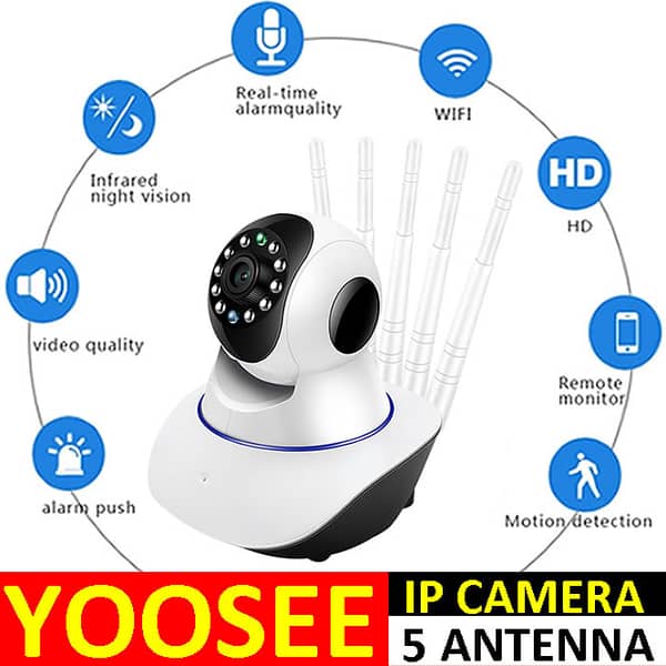 Yoosee Color Night Vision Camera 5 Antenna 2mp 1080p Full Hd