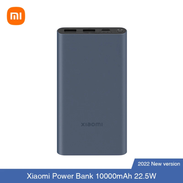 Xiaomi Mi 10000mAh 22.5W Power Bank USB-C Two-Way Fast Charge Powerbank Portable Charger (Silver)