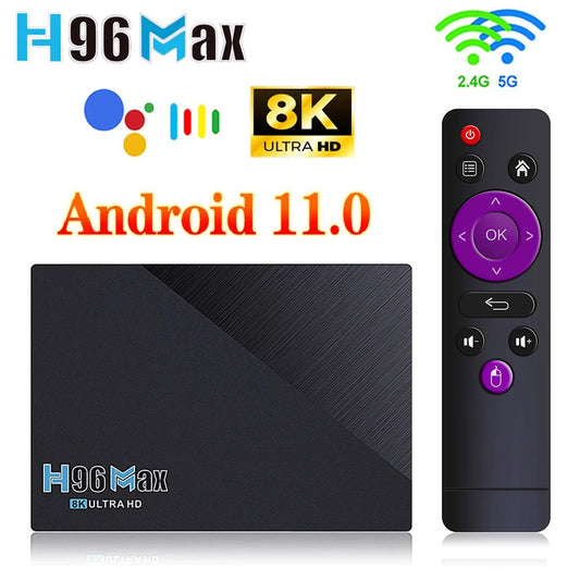 Smart Box H96max 8gb+64gb Quad Core 4k Ulta Hd 11.0v