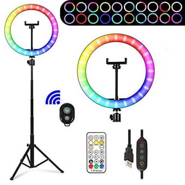 SPEED-X 26CM 26COLOR RGB RING LIGHT WITH REMOTE