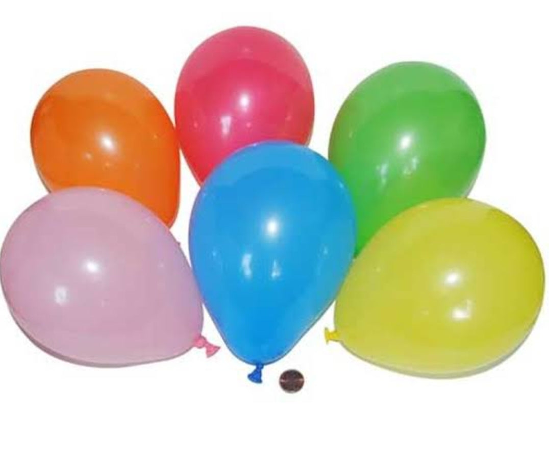 Medium Size Colorfull Baloons 100 Pcs